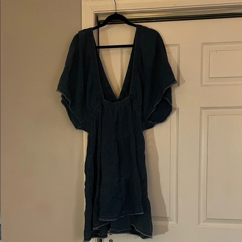 Aerie Navy Backless Dress - Picture 2 of 6